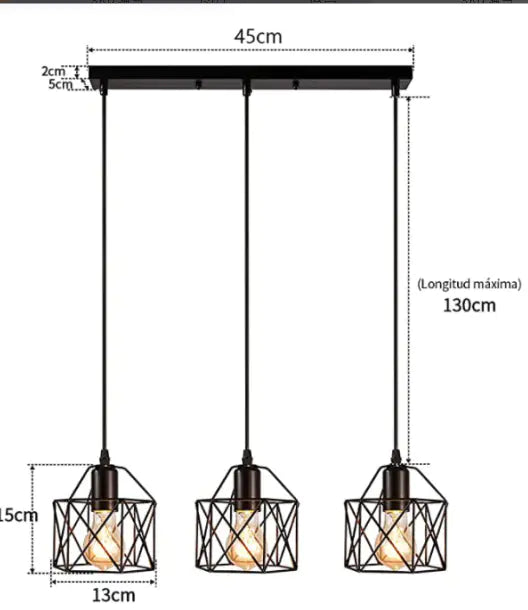 Nordic Style Modern Industrial Pendant Light Fixture