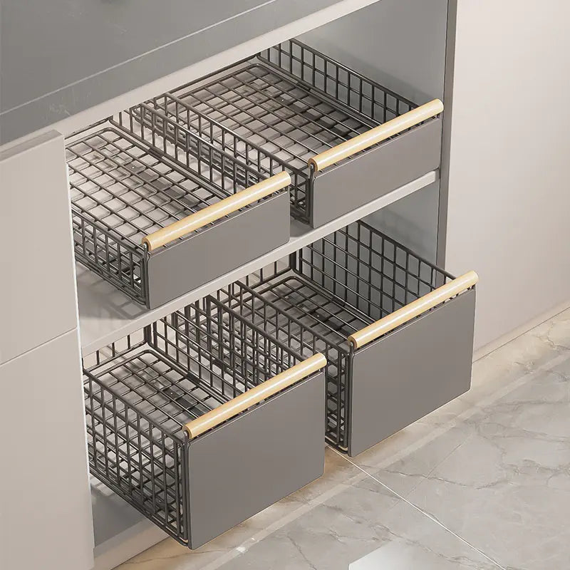 Foldable Pull-Out Storage Basket