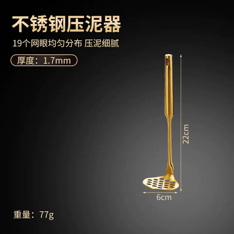 Stainless Steel Potato Masher - Multi-Functional Kitchen Tool