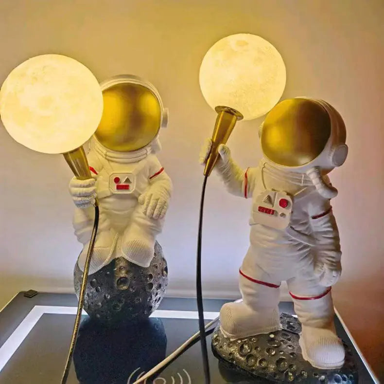 Creative Astronaut Table Lamp for Boys' Bedroom Decor