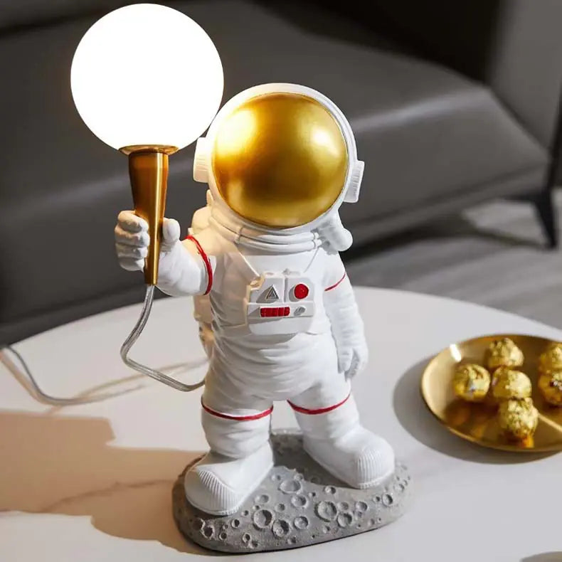 Creative Astronaut Table Lamp for Boys' Bedroom Decor
