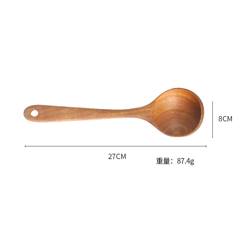 Teak Kitchen Utensil Set 7-Piece