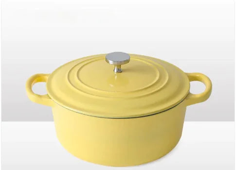 Iron Workshop Enamel Soup Pot Thickened Cast Pot Success