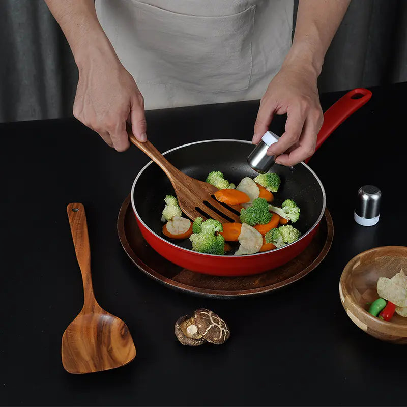 Teak Kitchen Utensil Set 7-Piece
