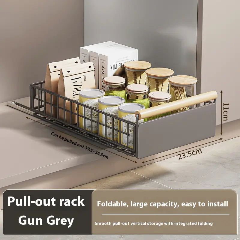 Foldable Pull-Out Storage Basket