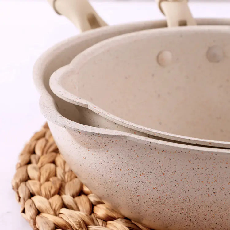 24cm Non-Stick Volcanic Rock Frying Pan for Induction
