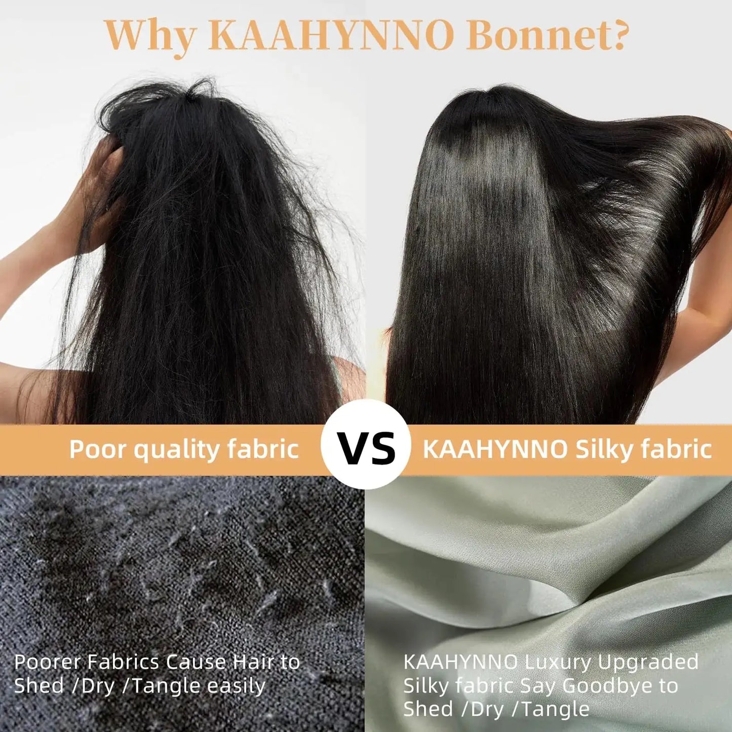 Satin Sleep Hair Bonnet – Frizz-Free Protection for Curly & Natural Hair