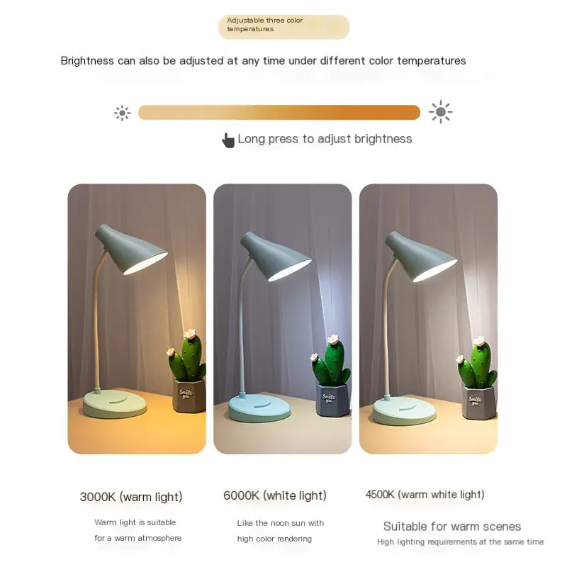 Creative LED Desk Lamp for Kids - Reading and Study Light