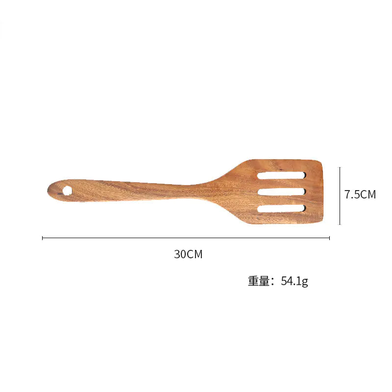 Teak Kitchen Utensil Set 7-Piece