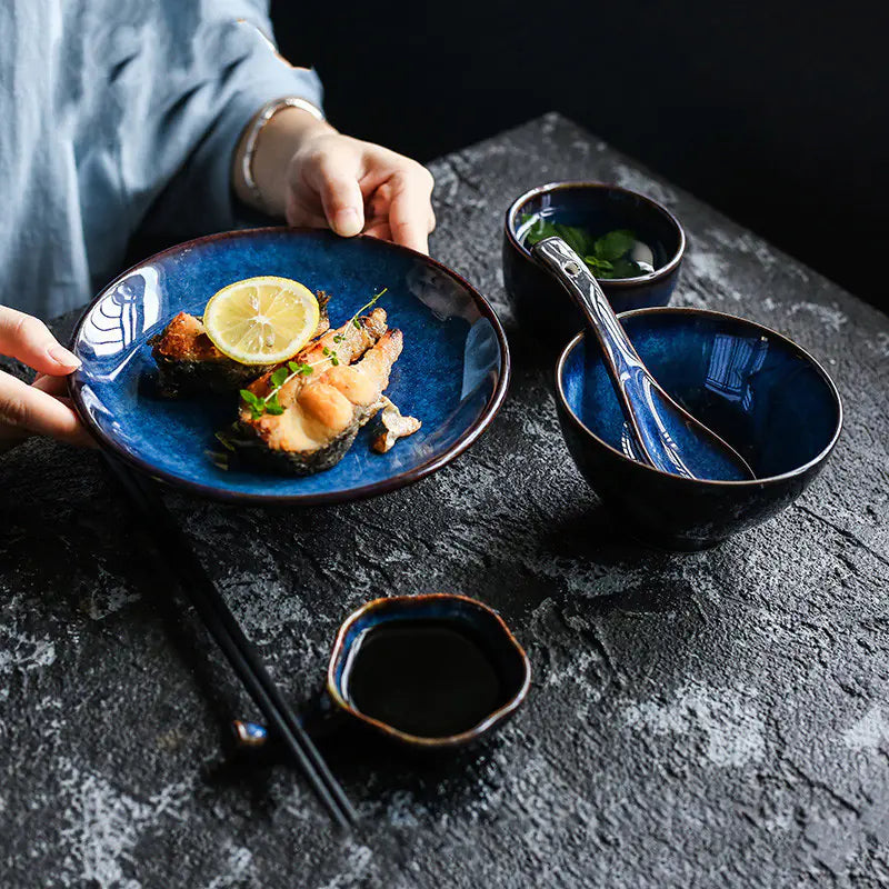 Ceramic Tableware Set for Home and Restaurant (5 Pieces)