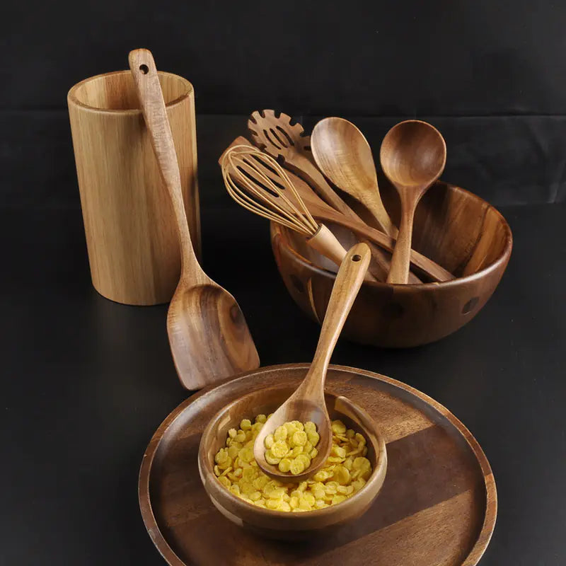 Teak Kitchen Utensil Set 7-Piece