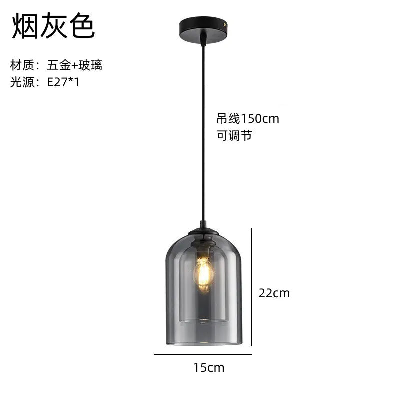 Nordic Minimalist Creative Glass Pendant Light