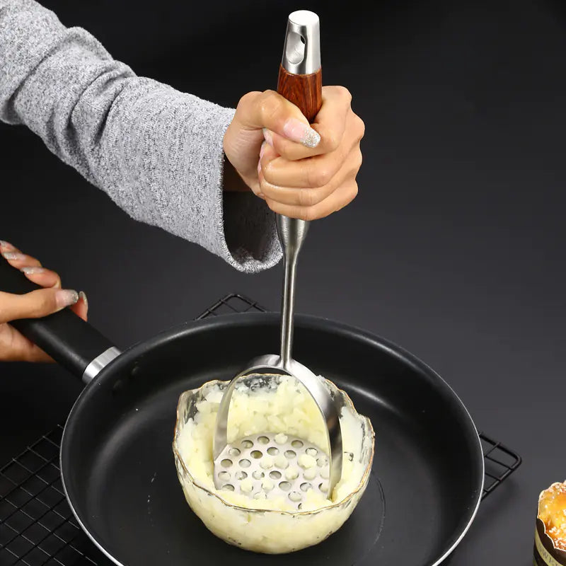 Stainless Steel Potato Masher - Multi-Functional Kitchen Tool