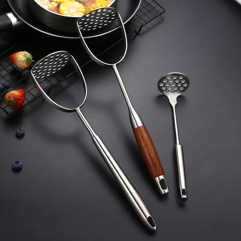 Stainless Steel Potato Masher - Multi-Functional Kitchen Tool