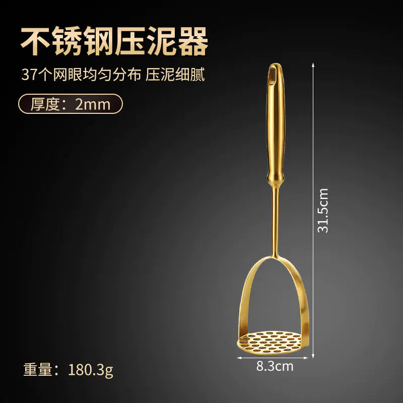 Stainless Steel Potato Masher - Multi-Functional Kitchen Tool