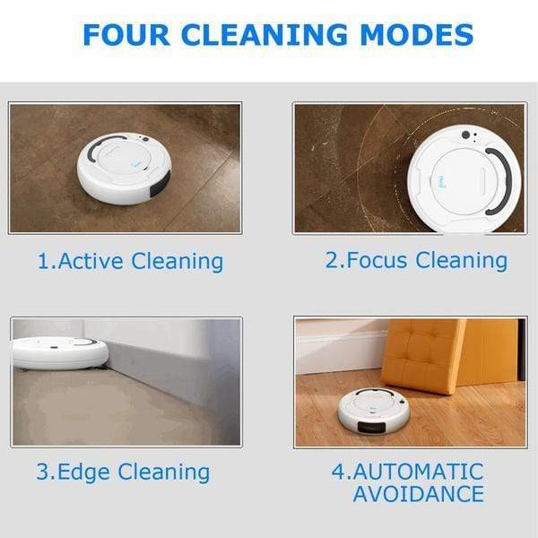 Slim 3-in-1 Robot Vacuum Cleaner – Smart, Quiet & Powerful