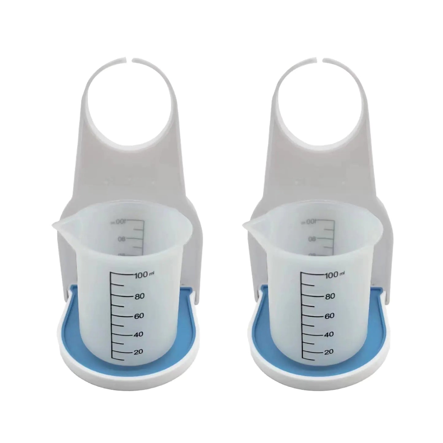 Laundry Detergent Holder Set with 2 Cup Holders & 2 Measuring Cups – Leak-Free