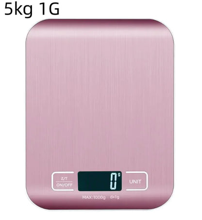 Stainless Steel Digital Kitchen Scale – Compact, Accurate, Stylish