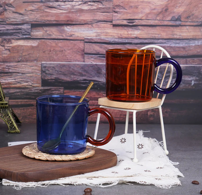 Borosilicate Glass Coffee Cup – 250ml Heat & Cold Resistant Mug