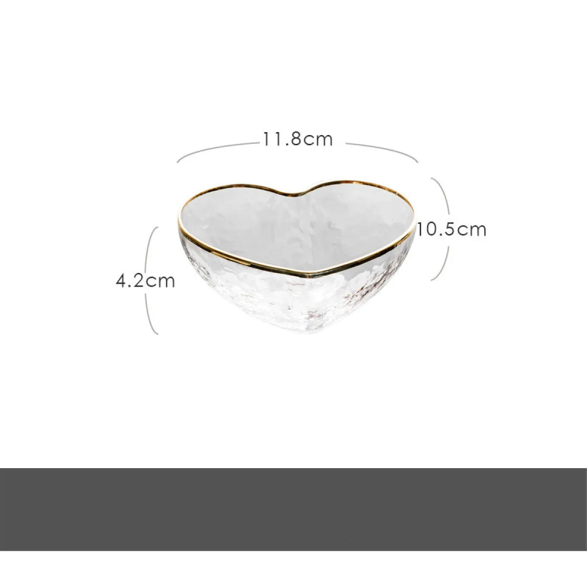Heart-Shaped Glass Bowls – Heat-Resistant Elegant Snack & Dessert Dishes