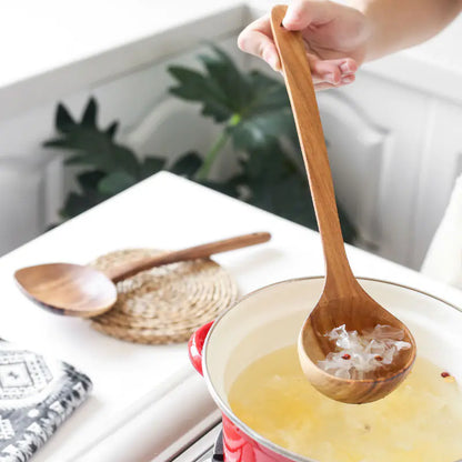 Wooden Cooking Utensils – Nonstick Safe Kitchen Tool Set (9–11 pcs)