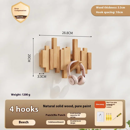 Wooden Piano Keys Clothes Rack- Wall Hanging