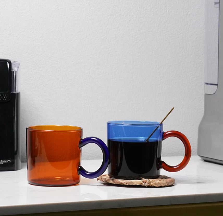 Borosilicate Glass Coffee Cup – 250ml Heat & Cold Resistant Mug