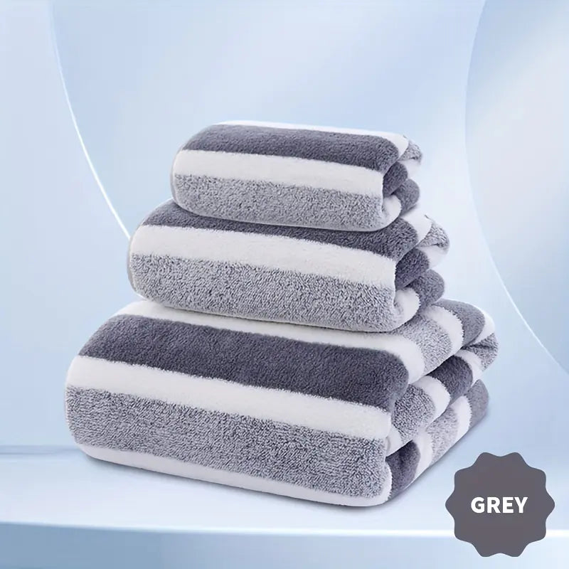 Soft Bath Towel Set 3-Piece