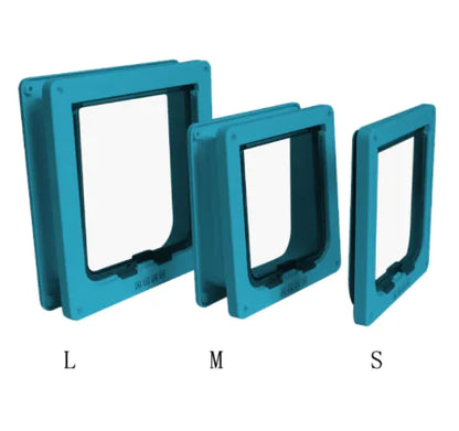 Lockable Cat & Small Dog Door with 4-Way Flap