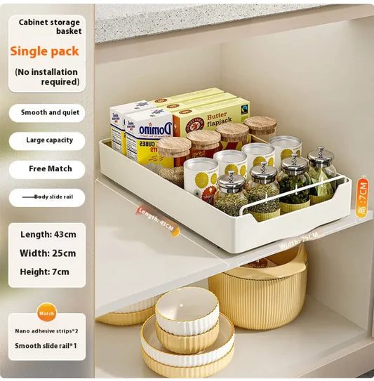Punch-Free Pull-Out Kitchen Rack