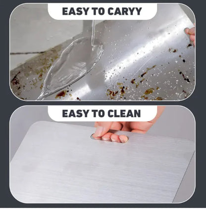 Double-Sided Titanium Cutting Board – Durable & Lightweight Kitchen/Camping Board