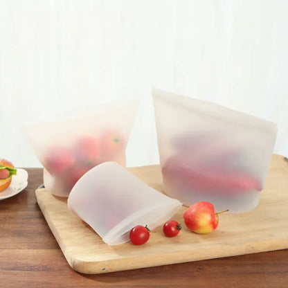 Reusable Silicone Food Storage Bag – Leakproof Freezer Envelope (500–1500ml)