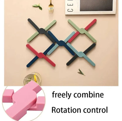 Silicone Heat-Resistant Foldable Pad – Non-Slip Pot Holder & Placemat