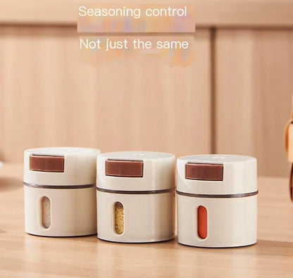 Magnetic Seasoning Jar Set – Quantitative Spice Containers (Single/6-Pack)