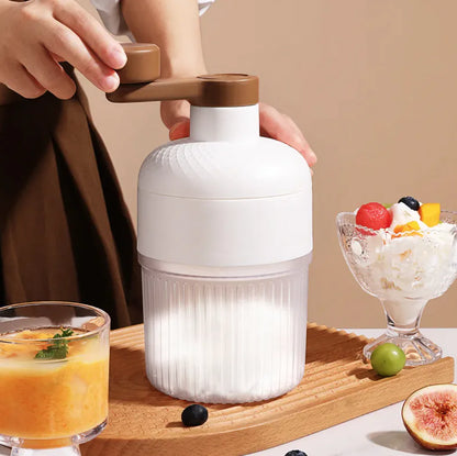 Manual Ice Crusher – Hand-Crank Stainless Steel Ice Shaver