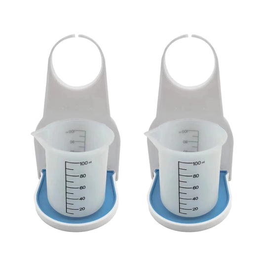 Laundry Detergent Holder Set with 2 Cup Holders & 2 Measuring Cups – Leak-Free