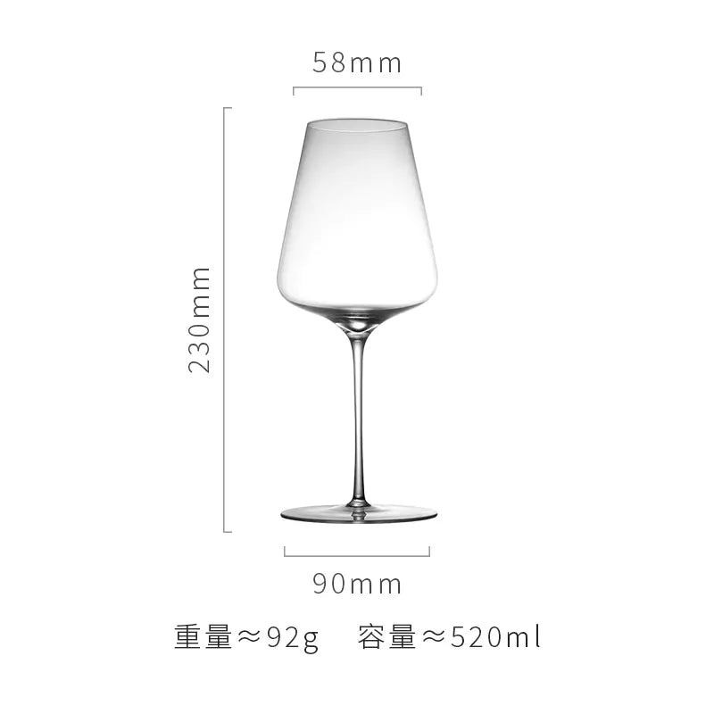 Ultra-Thin Crystal Wine Glasses – Elegant Glassware for Red & White Wine