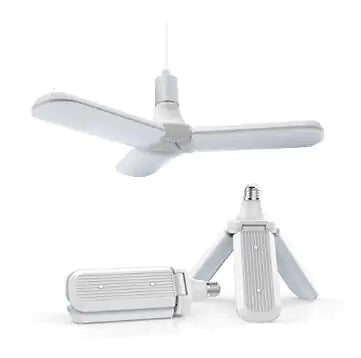 LED Folding Garage Light with Sensor and Bulb Design