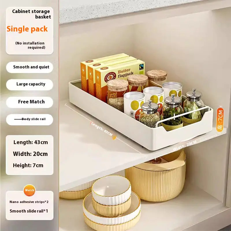 Punch-Free Pull-Out Kitchen Rack