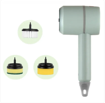 Rechargeable Electric Cleaning Brush – Multi-Head Cordless Scrubber