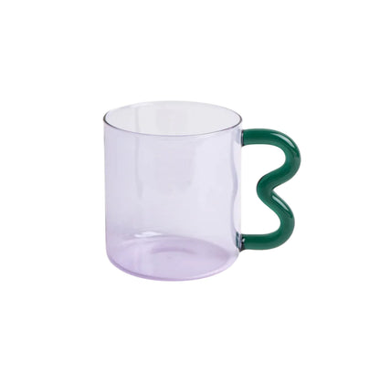 Colored Glass Art Mug – Handmade Heat-Resistant Mug 370ml