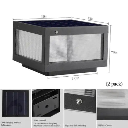Eco-Friendly Dimmable Solar Wall Light - Twin Pack