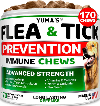 Natural Dog Flea And Tick Treatment All Breeds & Ages(Made In USA)