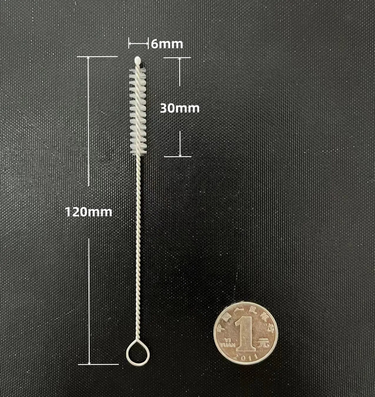 Stainless Steel Straw Cleaning Brush – Bottle & Tube Cleaner (120mm)