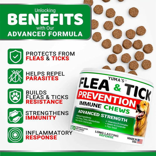 Natural Dog Flea And Tick Treatment All Breeds & Ages(Made In USA)