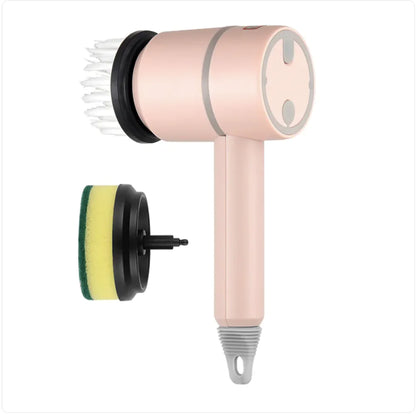 Rechargeable Electric Cleaning Brush – Multi-Head Cordless Scrubber