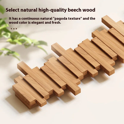 Wooden Piano Keys Clothes Rack- Wall Hanging