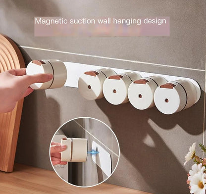 Magnetic Seasoning Jar Set – Quantitative Spice Containers (Single/6-Pack)