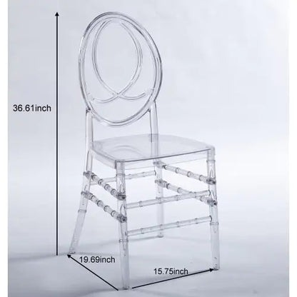Transparent Dining Chairs, Set of 4