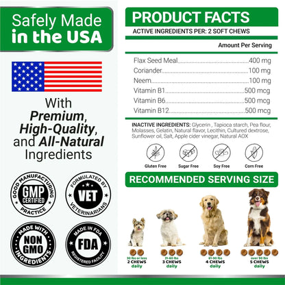 Natural Dog Flea And Tick Treatment All Breeds & Ages(Made In USA)